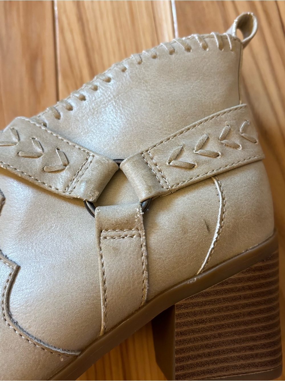 NEW Frye & Co Palma Western Harness Stacked Heel Ankle Boots - Picture 9 of 13
